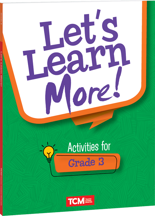 Let's Learn More! Activities for Grade 3