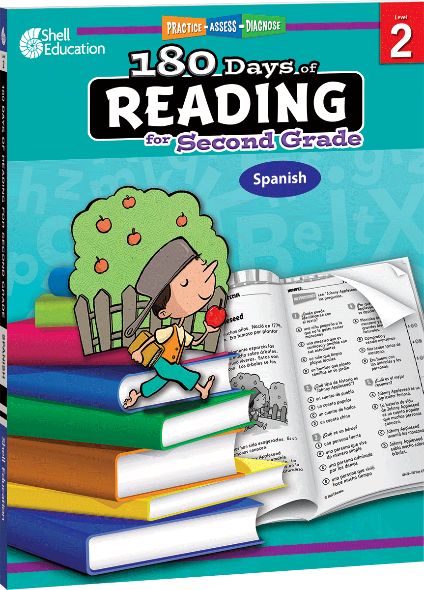 180 Days™: Reading for Second Grade (Spanish)