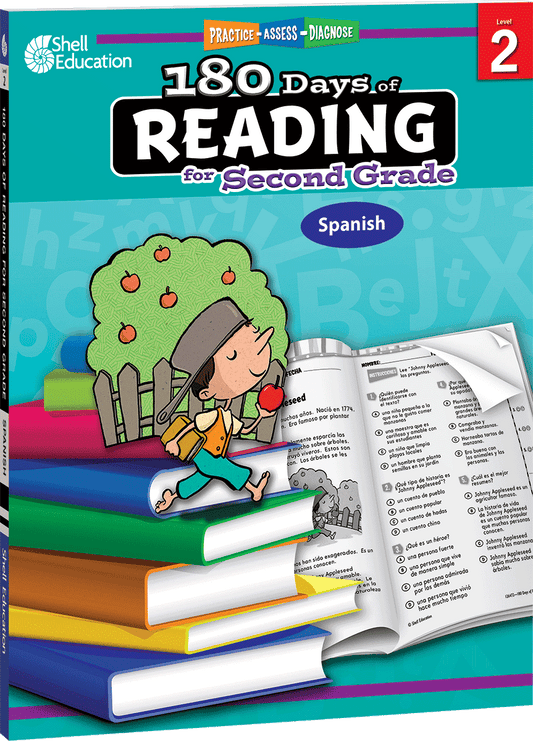 180 Days™: Reading for Second Grade (Spanish)