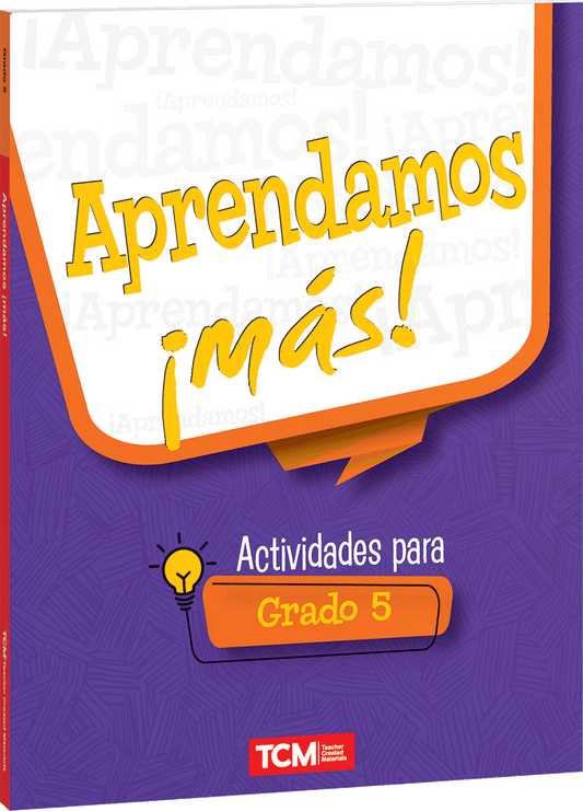 Aprendamos ¡más! Actividades para Grado 5