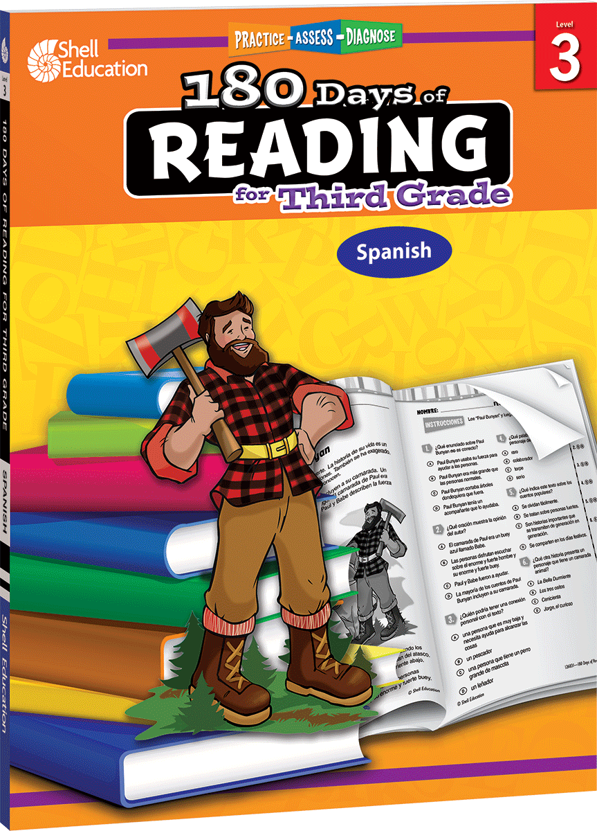 180 Days™: Reading for Third Grade (Spanish)