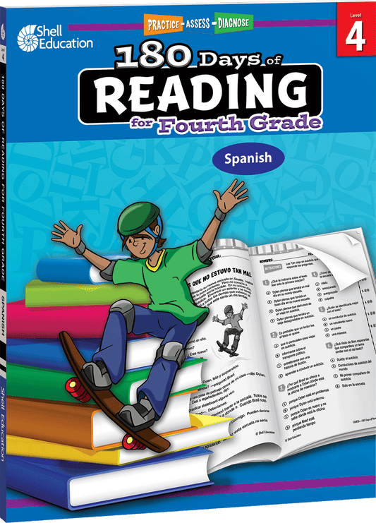 180 Days™: Reading for Fourth Grade (Spanish)