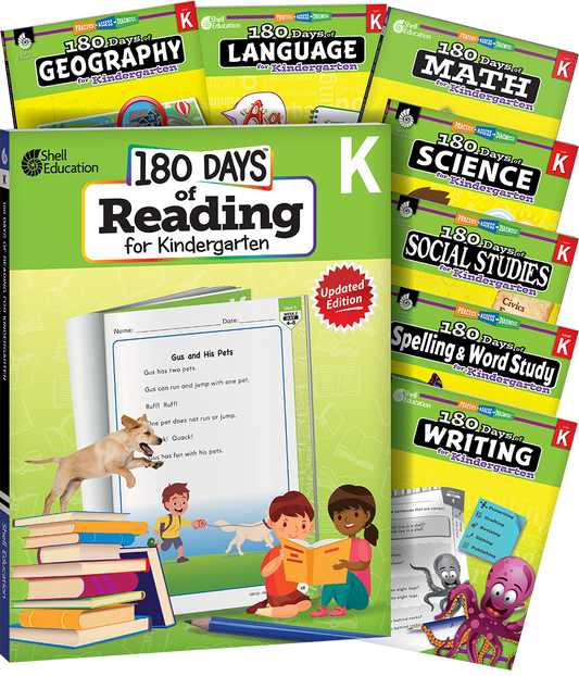 180 Days™ Bundle Grade K: 8-Book Set