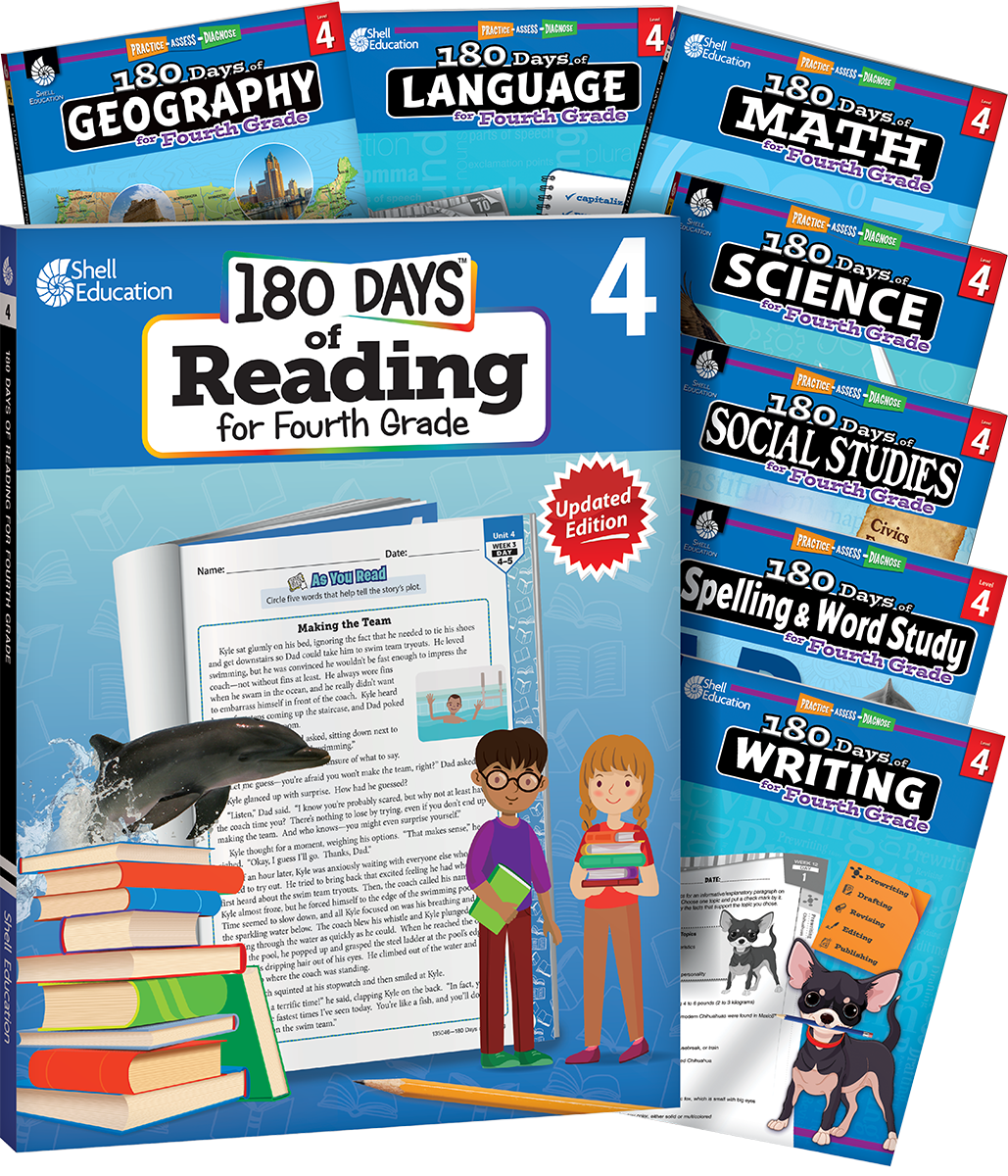 180 Days™ Bundle Grade 4: 8-Book Set