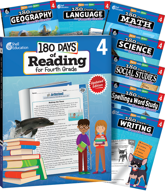 180 Days® Bundle Grade 4: 8-Book Set