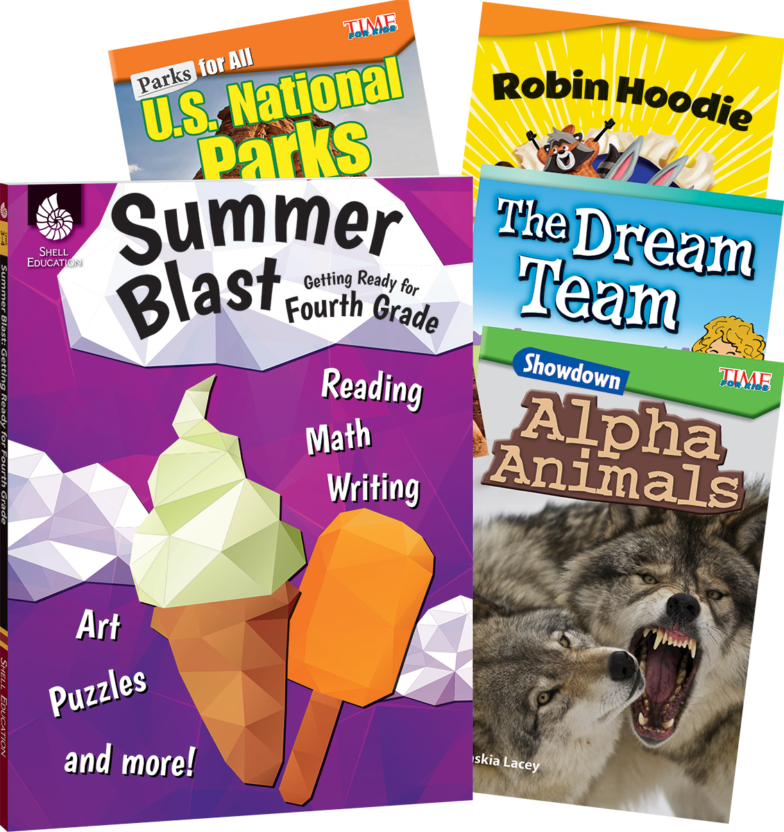 Learn-at-Home: Summer Reading Bundle Grade 4: 5-Book Set