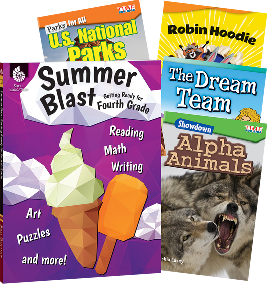 Learn-at-Home: Summer Reading Bundle Grade 4: 5-Book Set