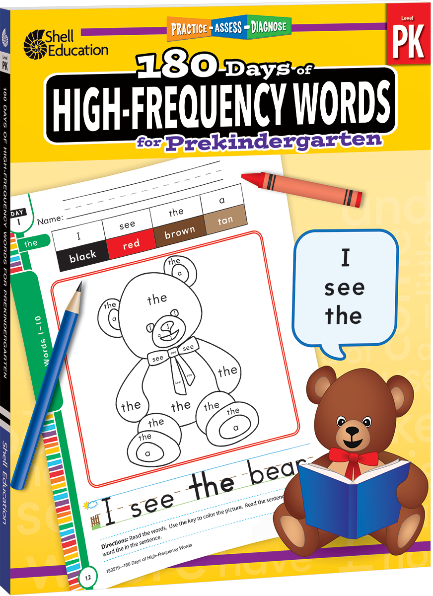 180 Days™: High-Frequency Words for Prekindergarten