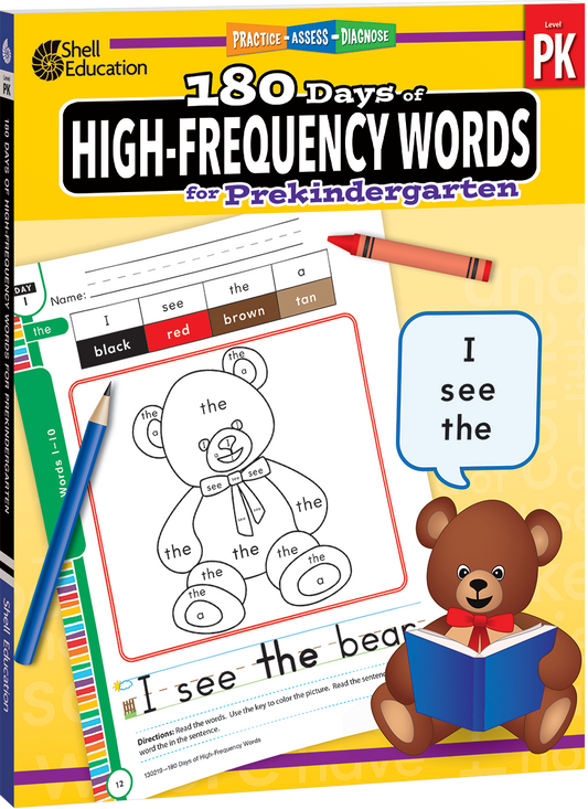 180 Days™: High-Frequency Words for Prekindergarten