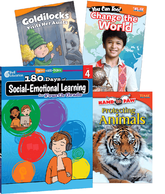 180 Days of Social-Emotional Learning for Fourth Grade Reader Bundle