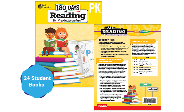 180 Days™: Reading for Prekindergarten 24-Book Set