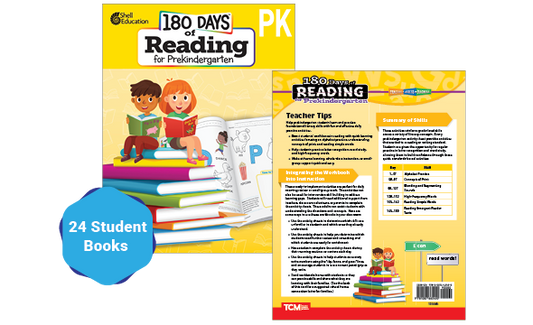 180 Days™: Reading for Prekindergarten 24-Book Set