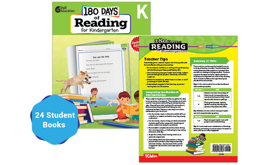 180 Days™: Reading for Kindergarten 24-Book Set