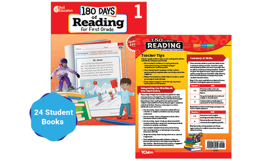 180 Days™: Reading for First Grade 24-Book Set