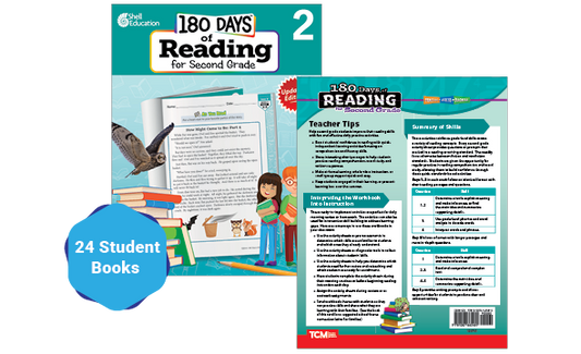 180 Days™: Reading for Second Grade 24-Book Set