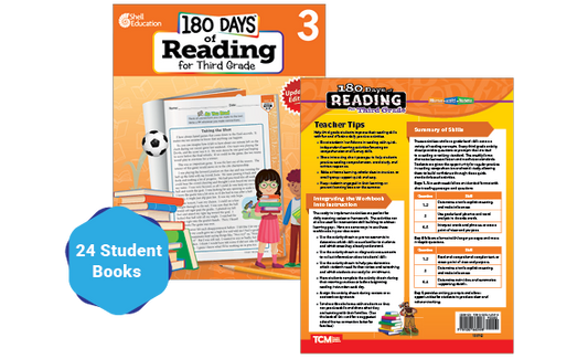 180 Days™: Reading for Third Grade 24-Book Set