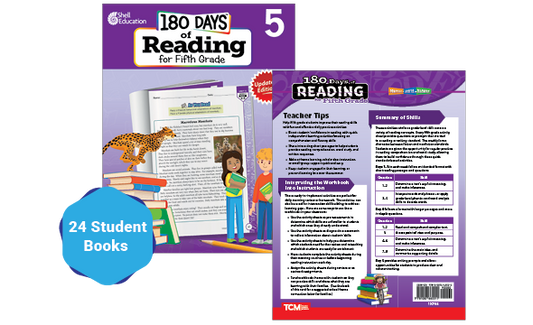 180 Days™: Reading for Fifth Grade 24-Book Set