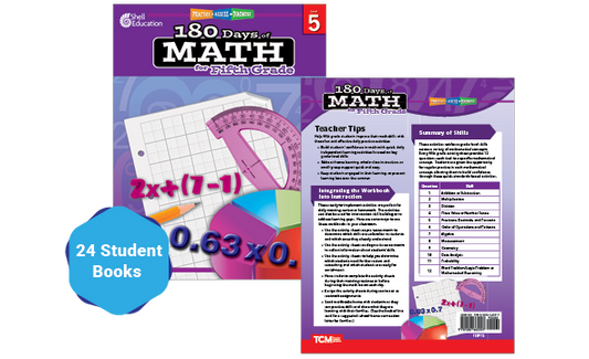 180 Days™: Math for Fifth Grade 24-Book Set