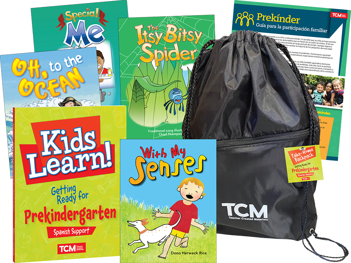 Take-Home Backpack: Getting Ready for Prekindergarten (Spanish Support)