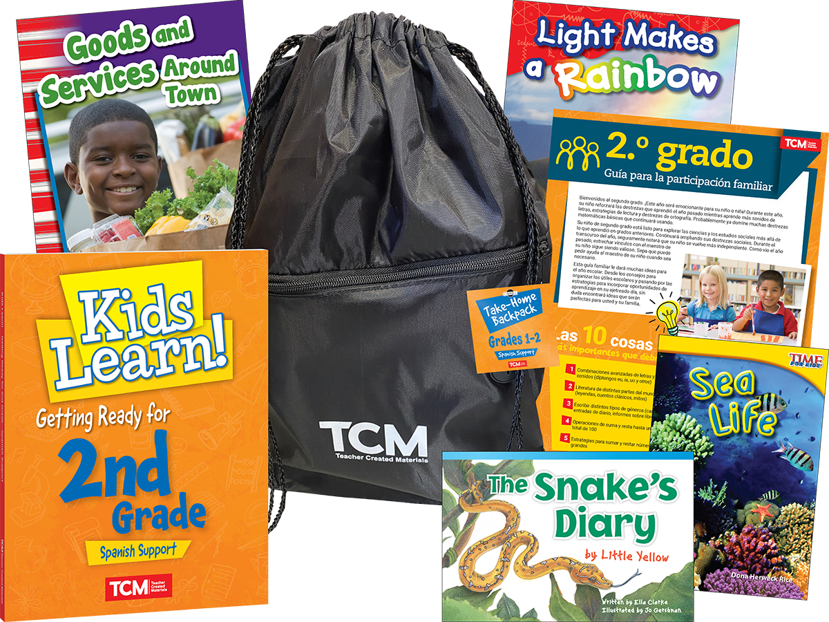 Take-Home Backpack: Grades 1–2 (Spanish Support)