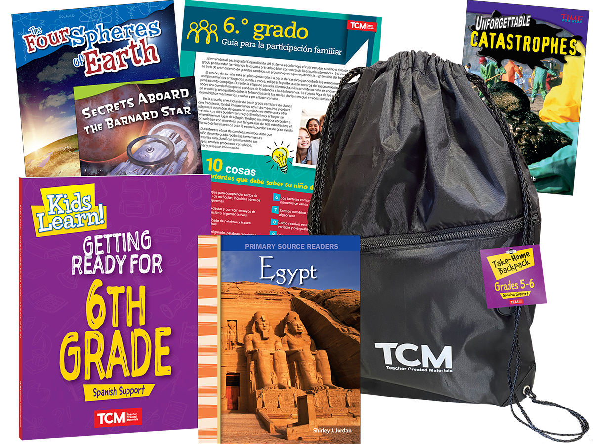 Take-Home Backpack: Grades 5–6 (Spanish Support)