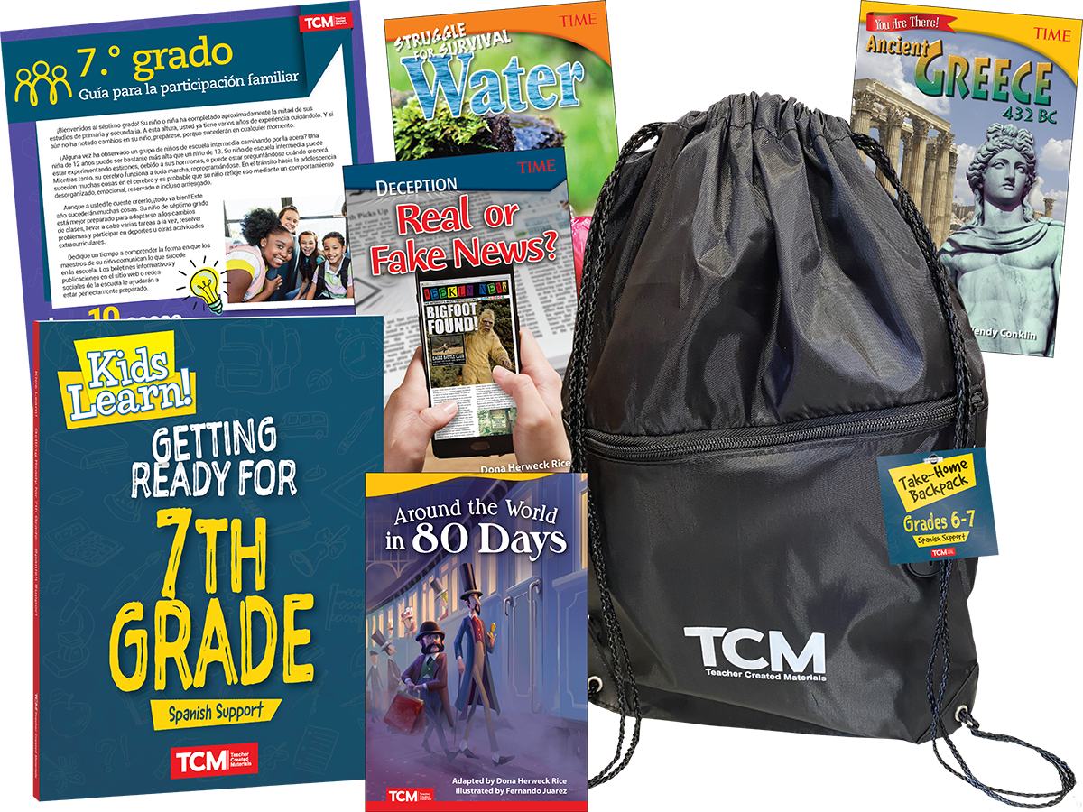 Take-Home Backpack: Grades 6–7 (Spanish Support)