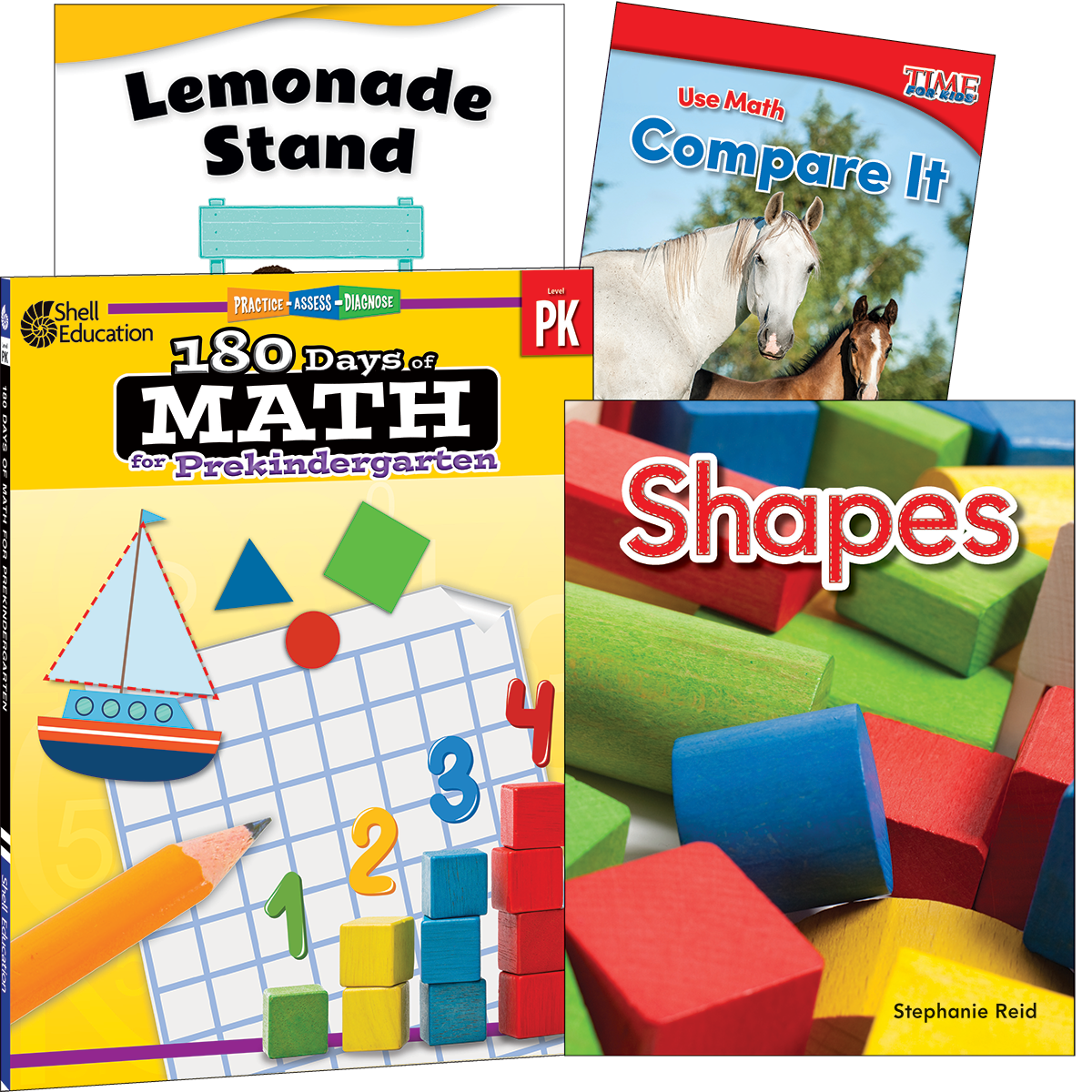 Learn-at-Home: Explore Math Bundle Grade PK: 4-Book Set