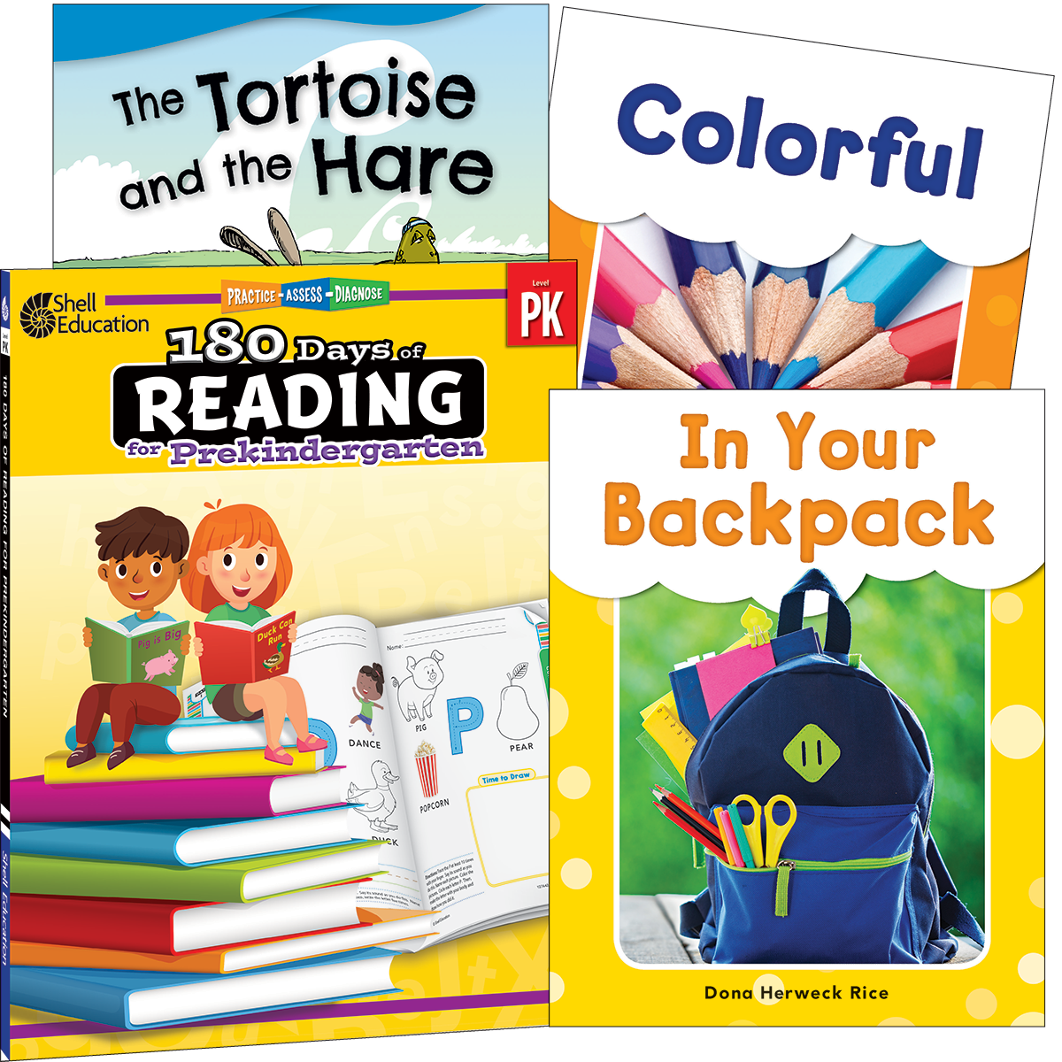 Learn-at-Home: Reading Bundle Grade PK: 4-Book Set