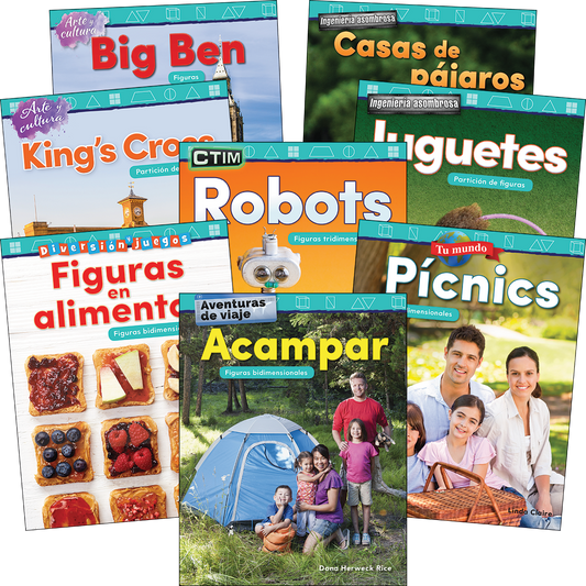 Geometry Grades K-1 Spanish: 8-Book Set