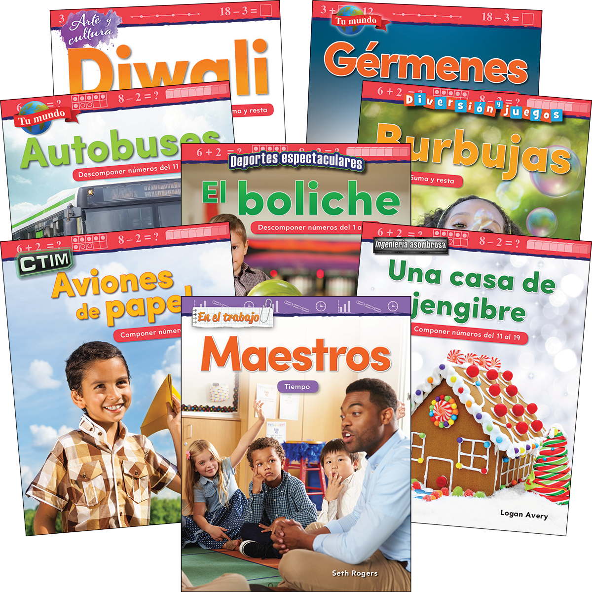 Number Sense & Operations Grades K-1 Spanish: 8-Book Set