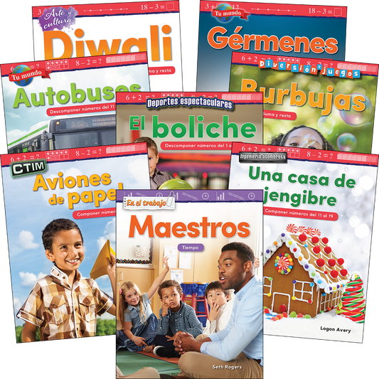 Number Sense & Operations Grades K-1 Spanish: 8-Book Set