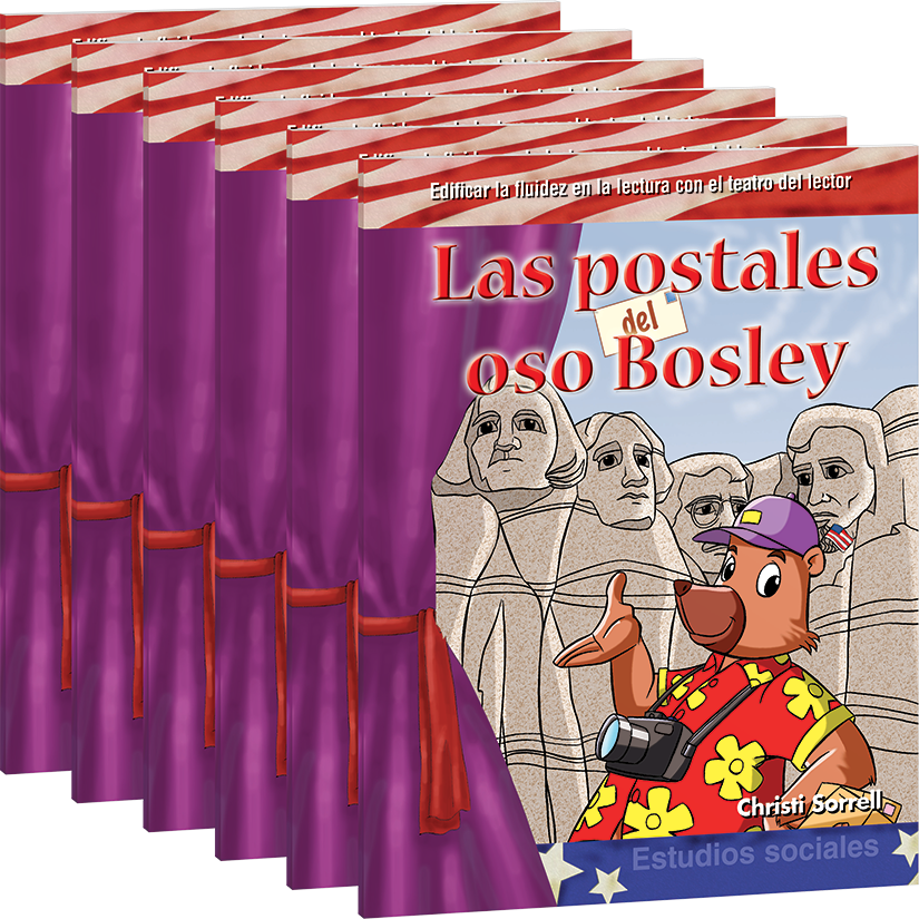 Las postales del oso Bosley 6-Pack