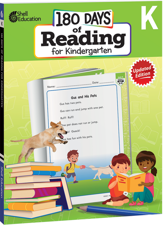 180 Days™: Reading for Kindergarten, 2nd Edition