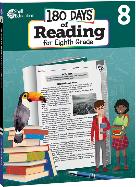 180 Days™: Reading for Eighth Grade