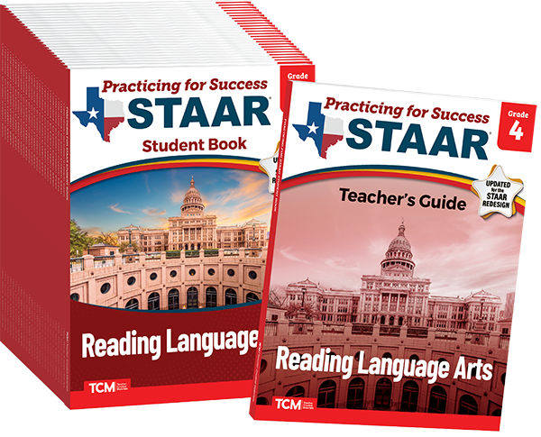 Practicing for Success: STAAR Reading Language Arts Grade 4 25-Pack