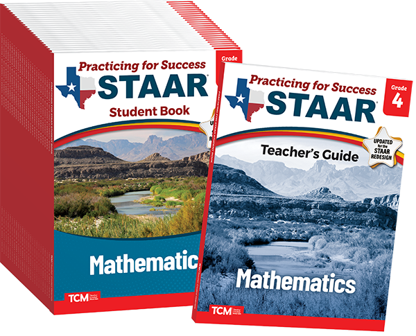 Practicing for Success: STAAR Mathematics Grade 4 25-Pack