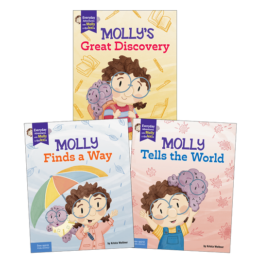 Everyday Adventures with Molly and Dyslexia Series Complete 3-Book Set