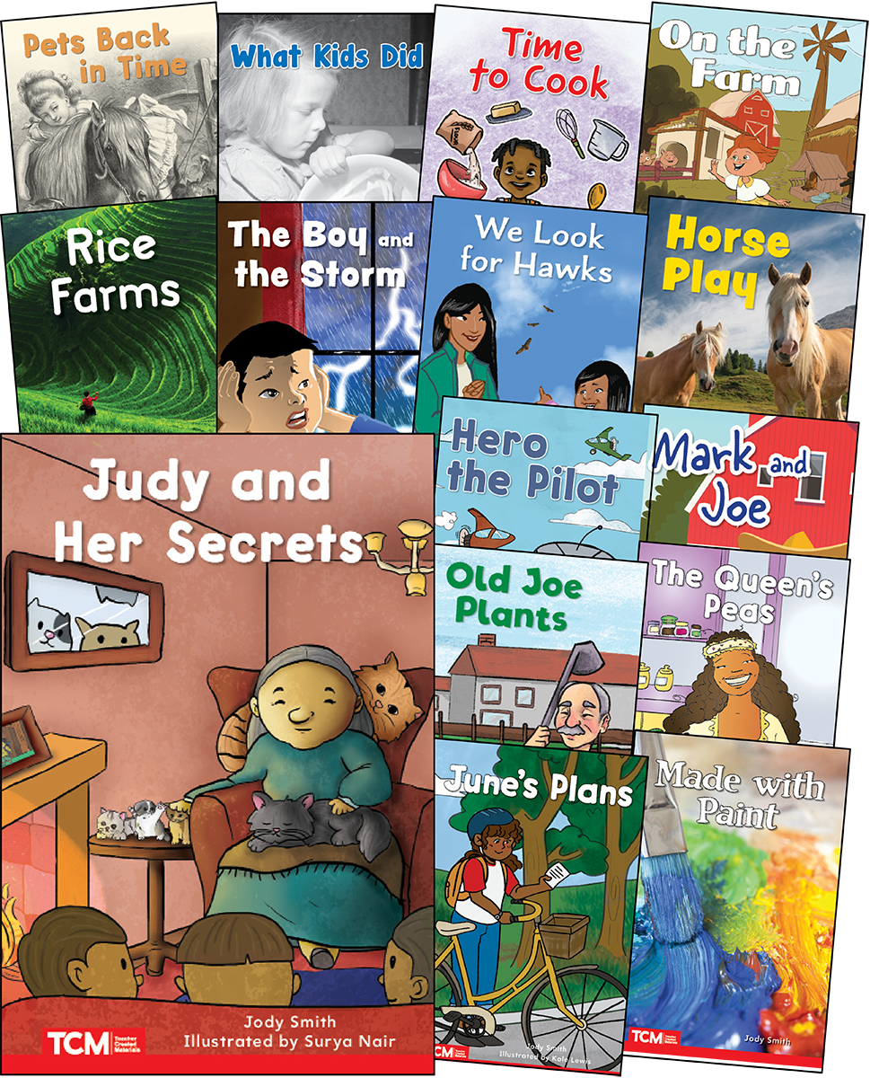 Decodable Books Grade 1 Set 2: 15-Book Set