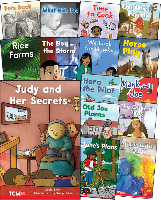 Decodable Books Grade 1 Set 2: 15-Book Set