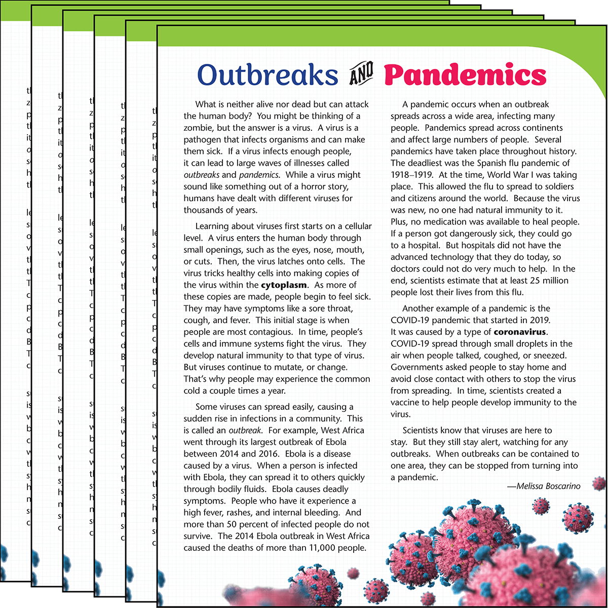 Outbreaks and Pandemics Text Card 6-Pack