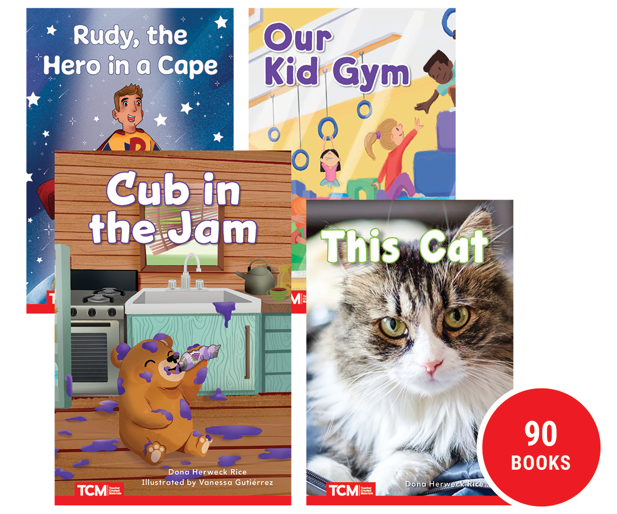 Decodable Books: Grades PK-K Through Grade 2 Complete 90-Book Set