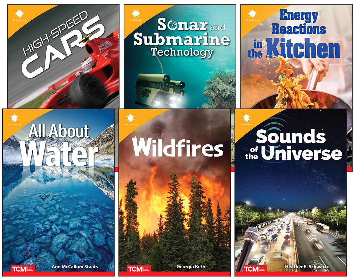 Smithsonian STEAM Physical Science Informational Text for Middle School  6-Book Set