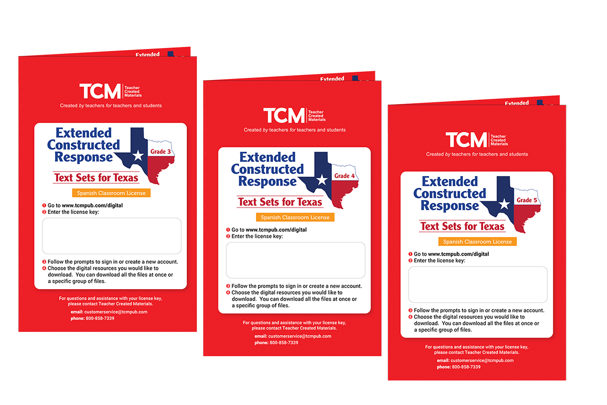 Extended Constructed Response: Text Sets for Texas: Grades 3-5 School Site License (Spanish)