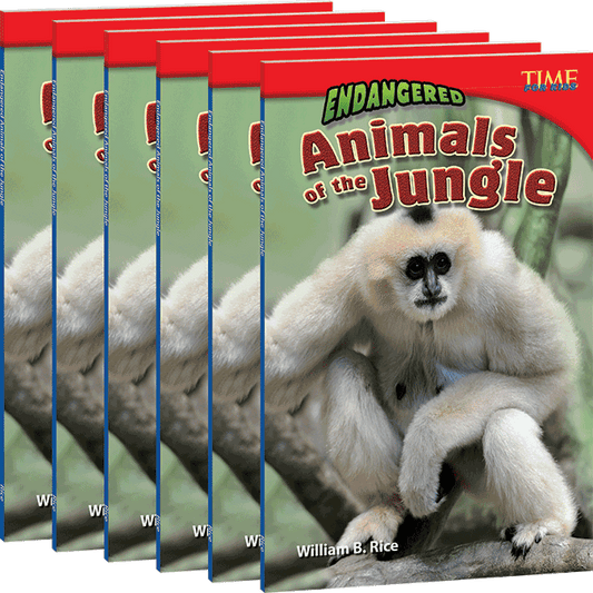 Endangered Animals of the Jungle 6-Pack