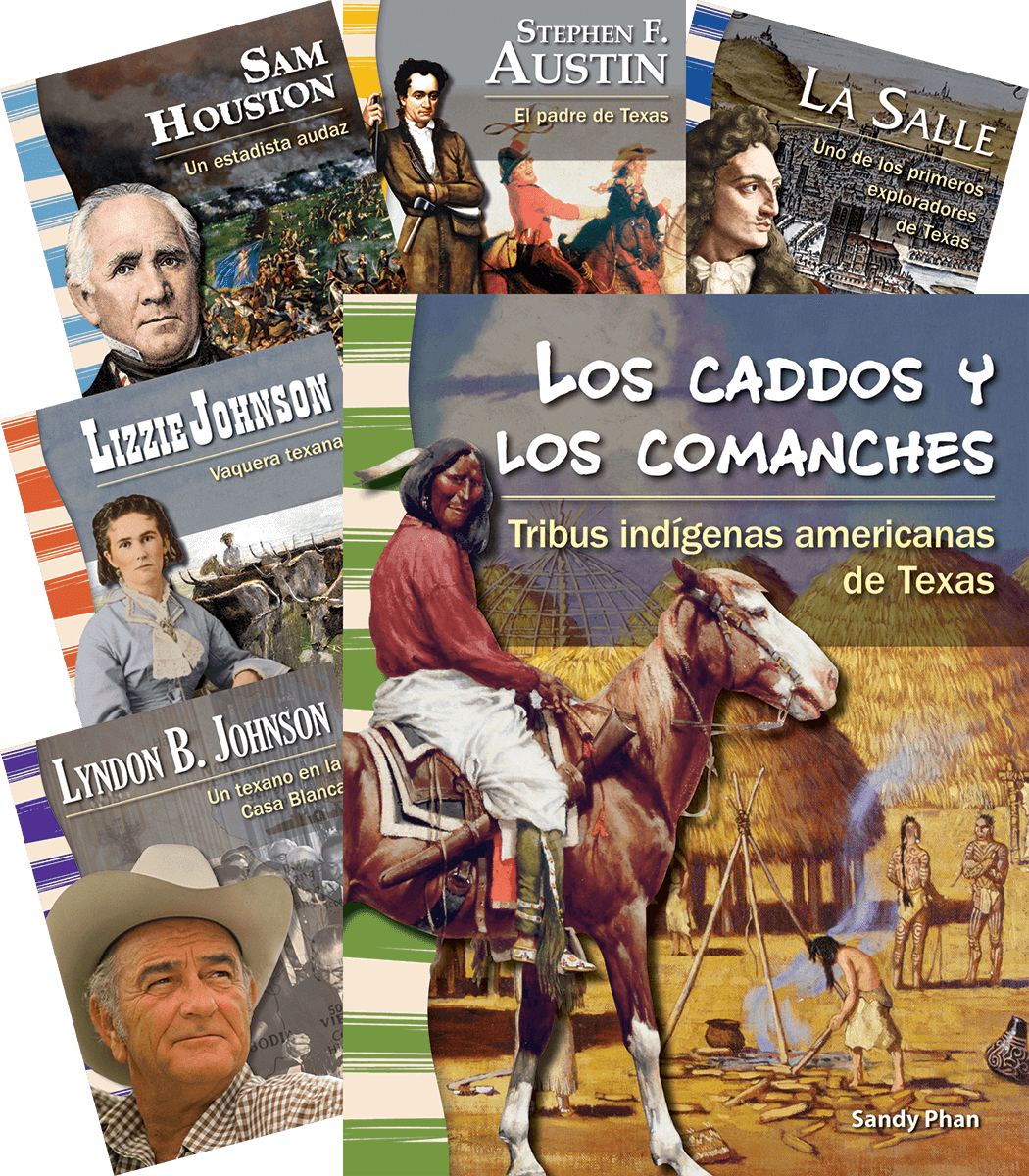 Leaders in Texas History Spanish 8-Book Set