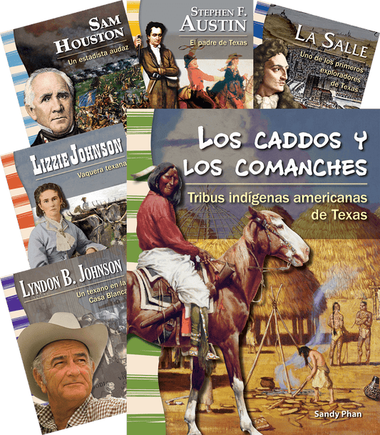 Leaders in Texas History Spanish 8-Book Set