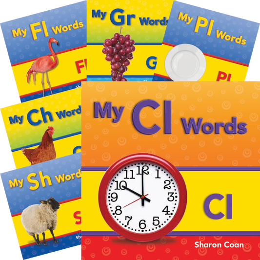 More Consonants, Blends, and Digraphs 6-Pack Collection