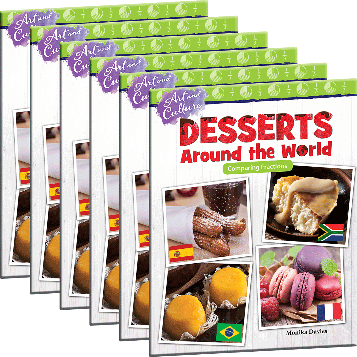 Art and Culture: Desserts Around the World: Comparing Fractions 6-Pack