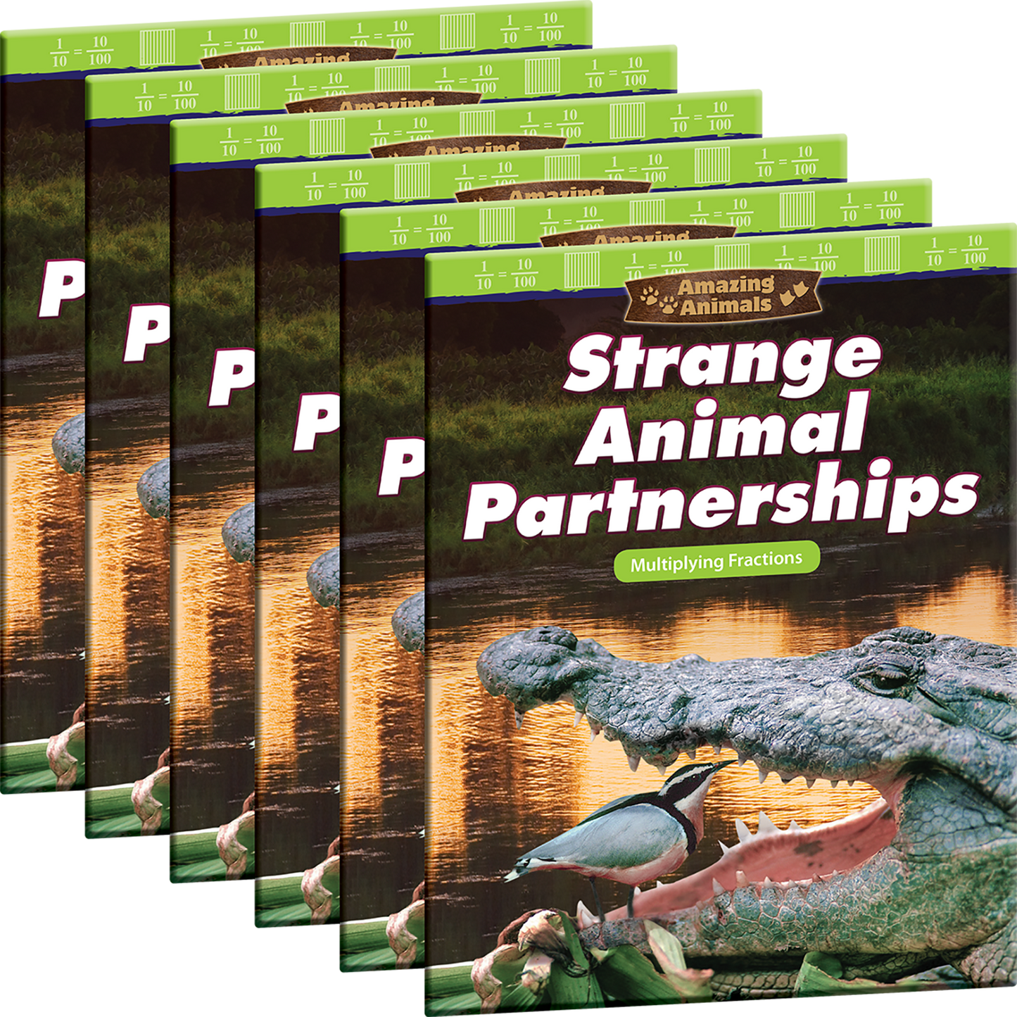 Amazing Animals: Strange Animal Partnerships: Multiplying Fractions 6-Pack