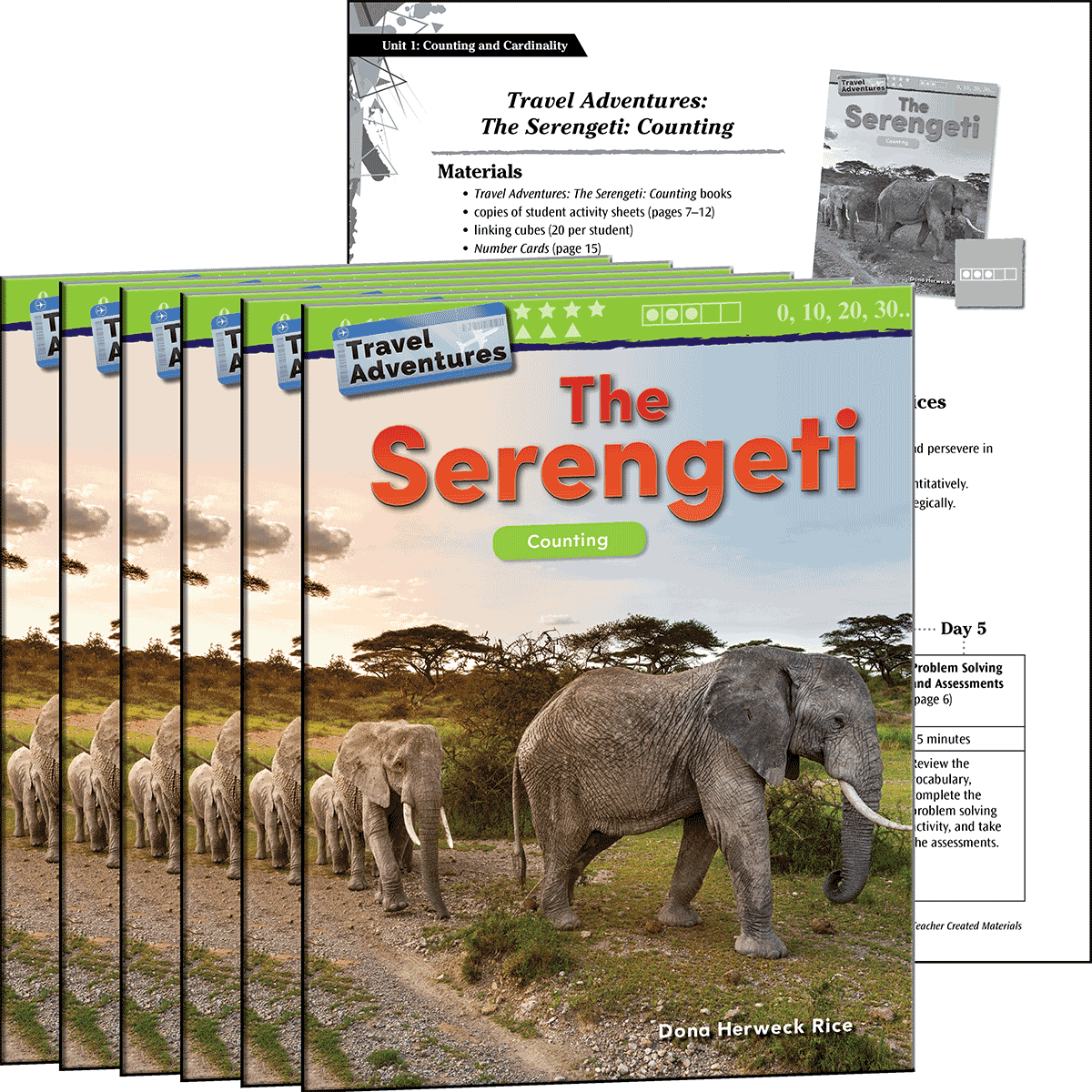 Travel Adventures: The Serengeti: Counting 6-Pack